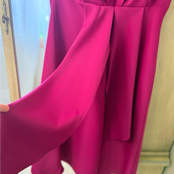 Amsale Strapless Fuchsia Dress - Picture 7 of 9